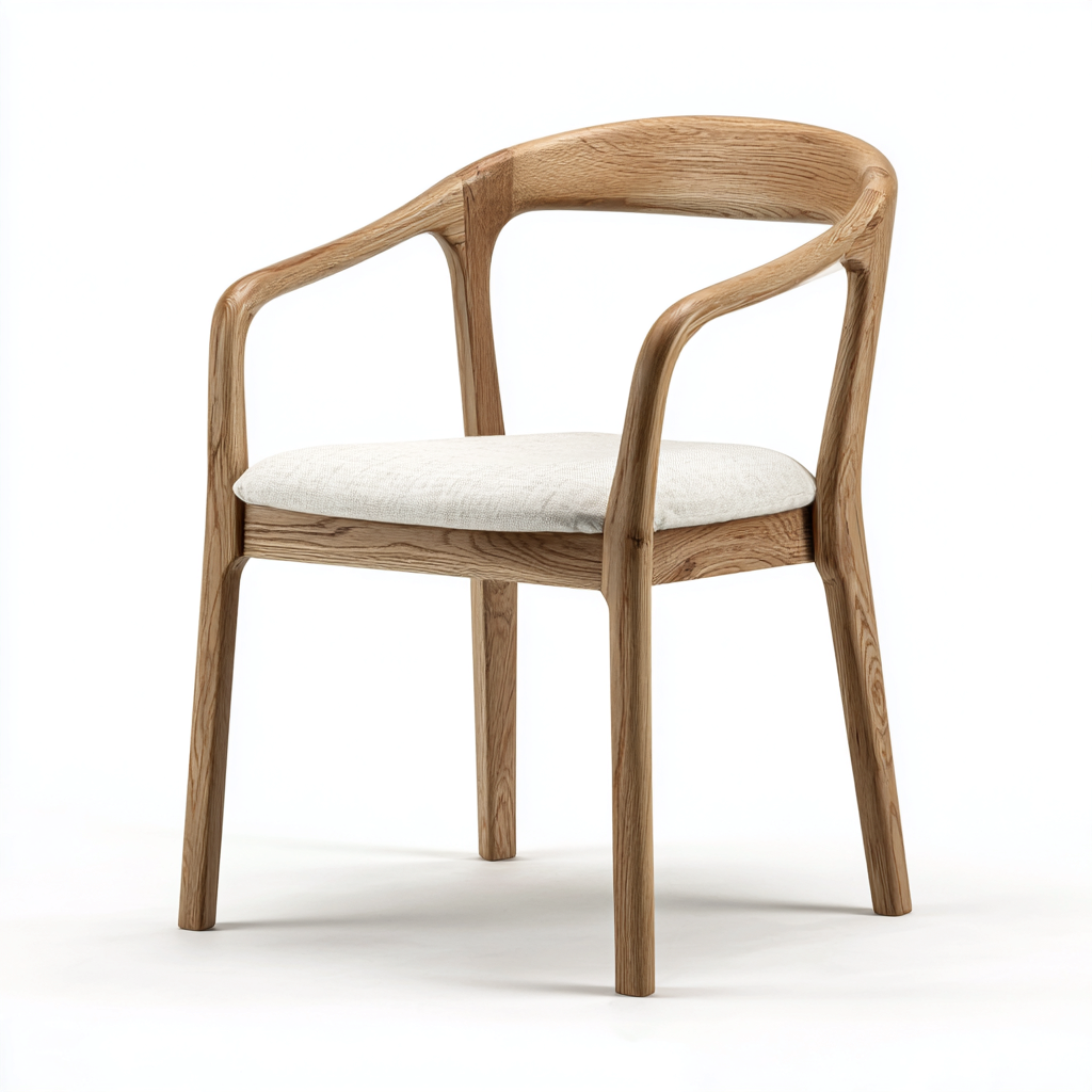 Poltrona Da Giardino - Legno-Tessuto - 58X53X80 Cm - Beige-Legno Naturale - Design Moderno - Per Esterno-Airyene