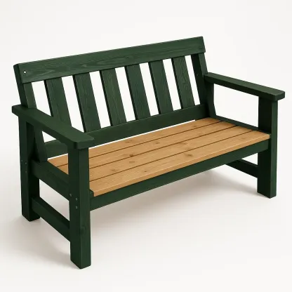 Panchina in legno di pino e abete-Livinistry