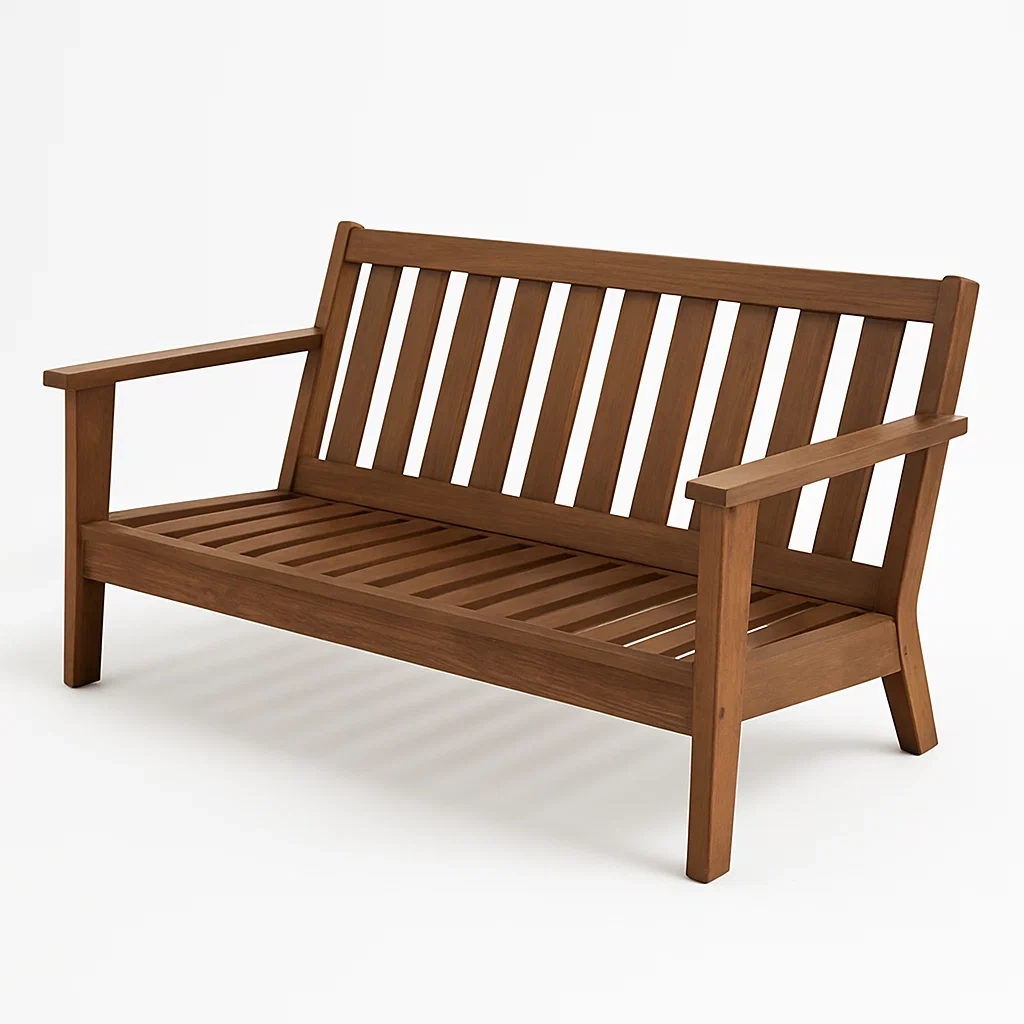 Panchina in legno di acacia marrone 150×60×90 cm-Livinistry