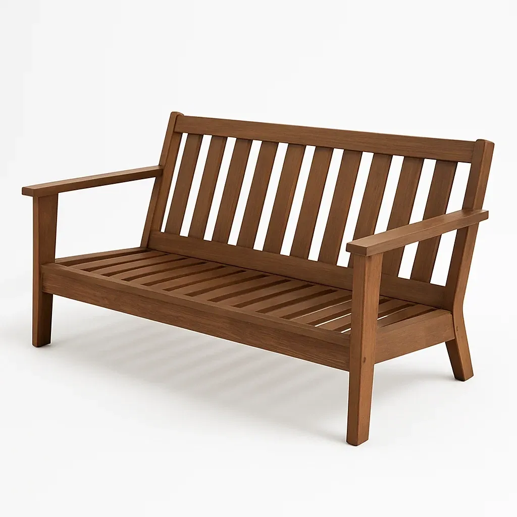 Panchina in legno di acacia marrone 150×60×90 cm-Livinistry