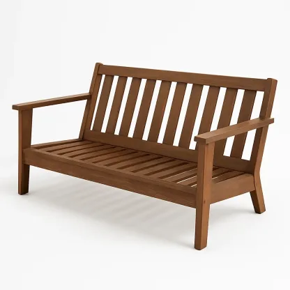 Panchina in legno di acacia marrone 150×60×90 cm-Livinistry