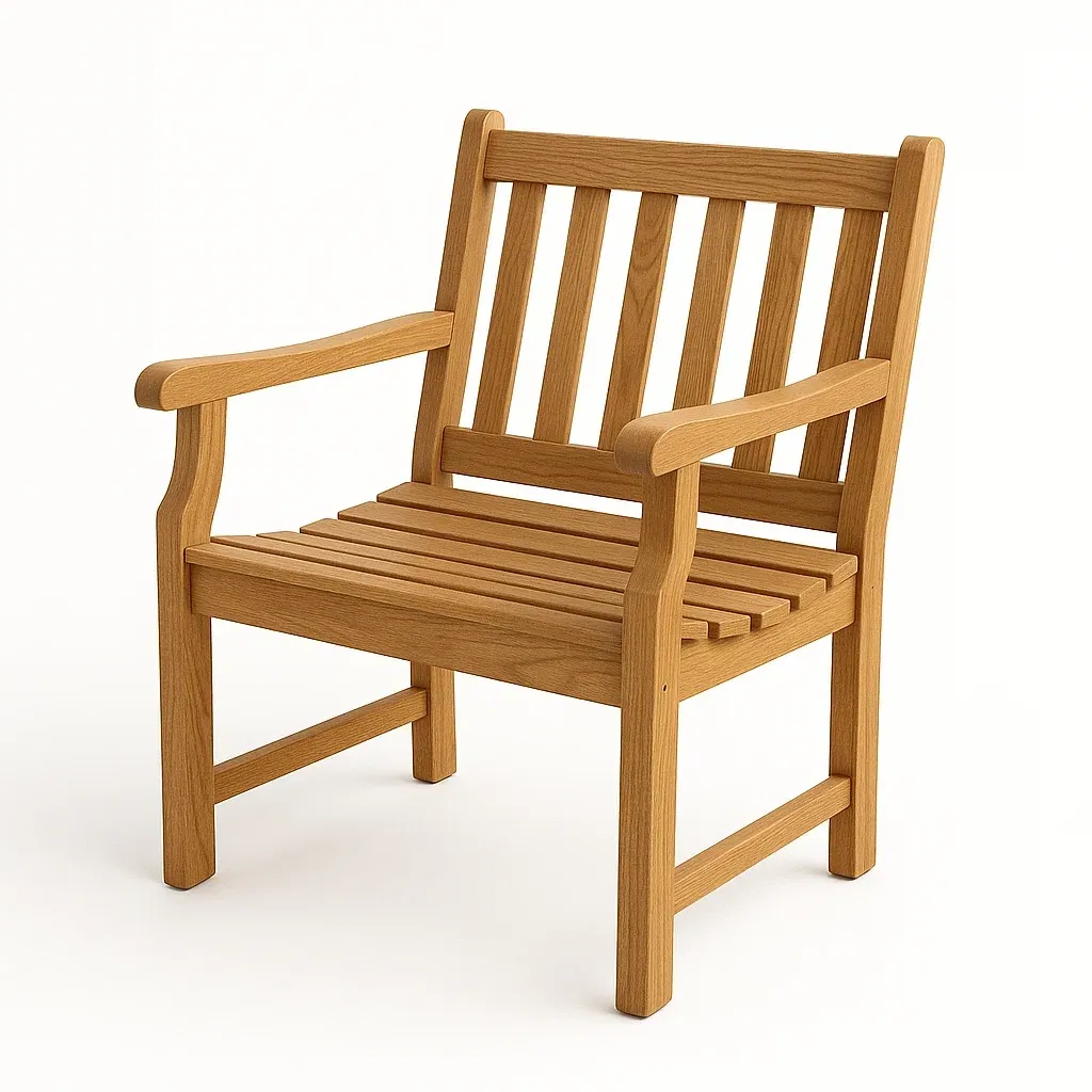 Sedia per il tempo libero in legno teak-Livinistry