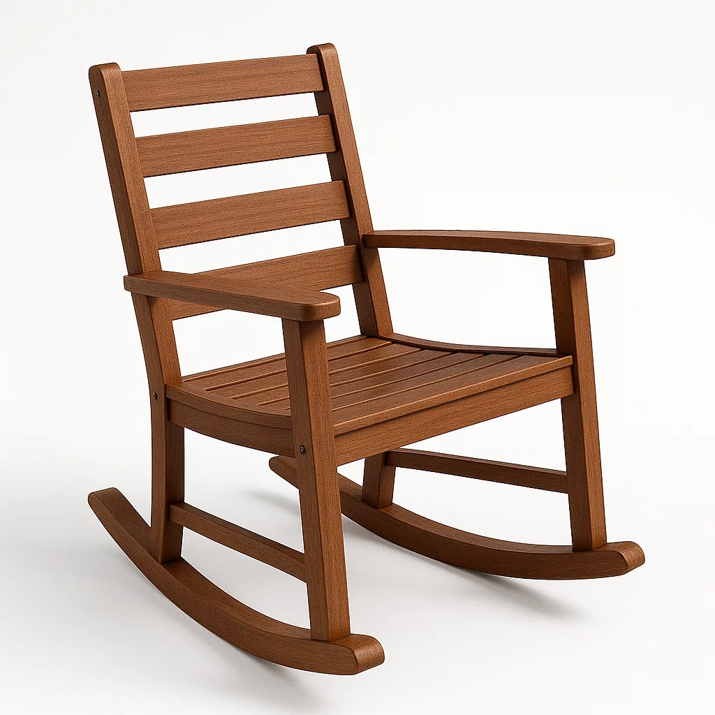 Sedia a dondolo in legno-Livinistry