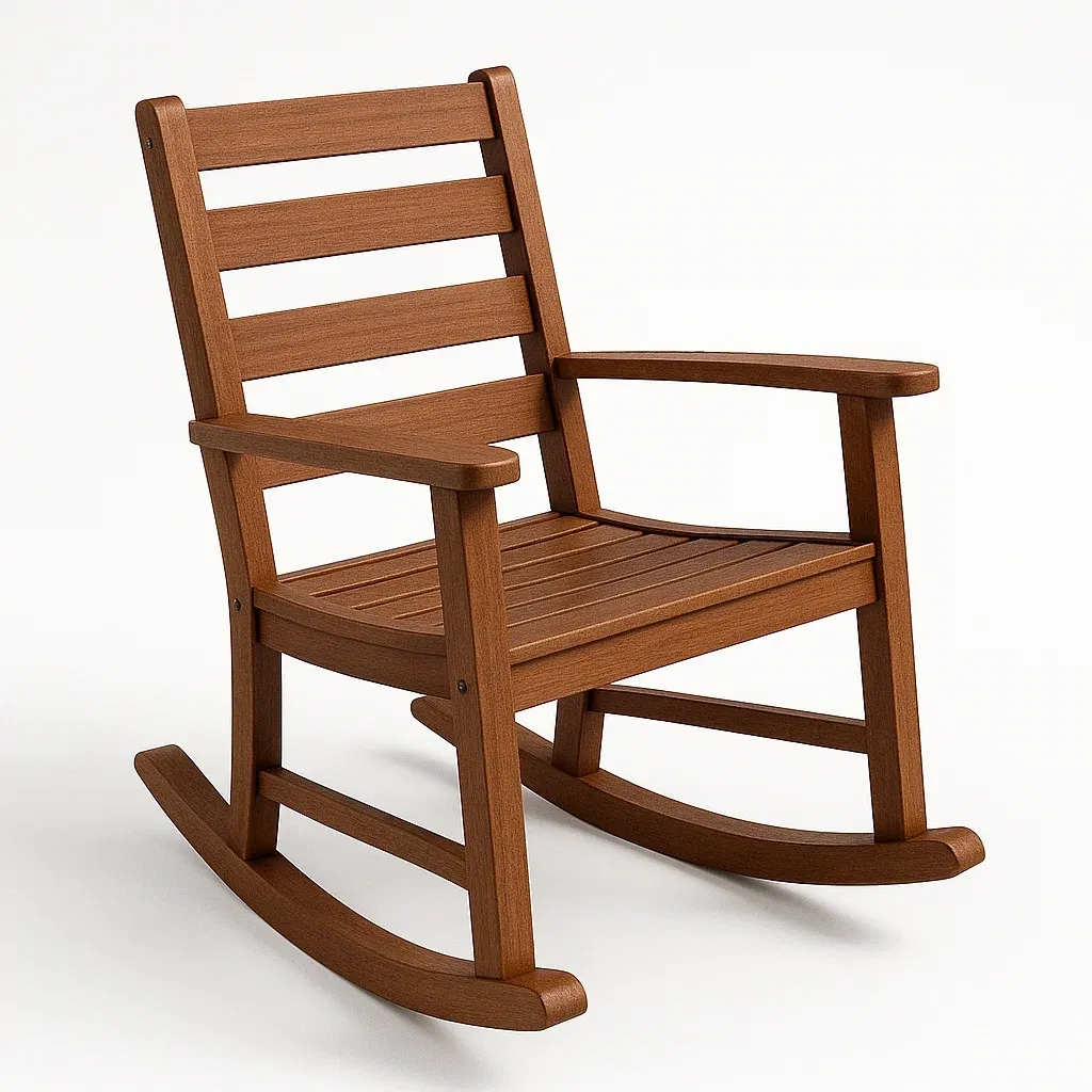 Sedia a dondolo in legno-Livinistry