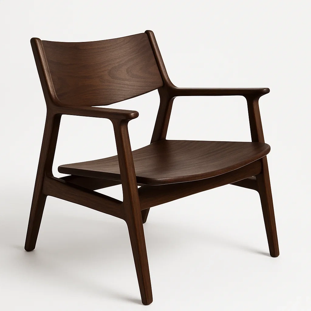 Sedia in legno massello di noce-Livinistry