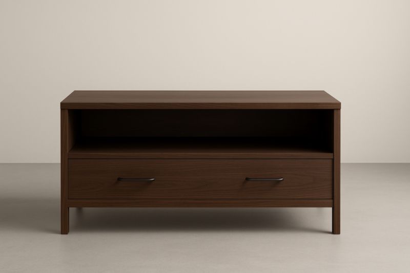 Tavolino Porta TV in Legno MDF Marrone