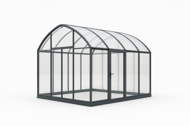 Serra in Alluminio e Vetro Temperato 3x3 m