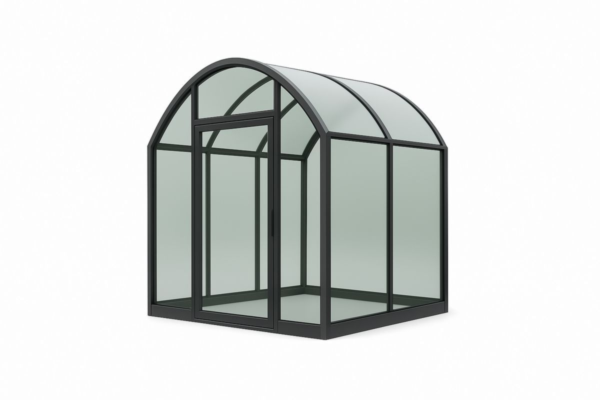 Serra ad Arco in Alluminio e Vetro Temperato 200x300x250 cm