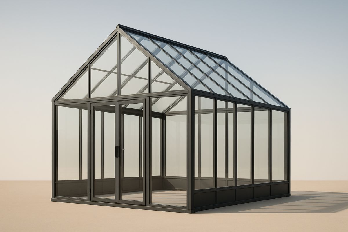 Serra in Alluminio e Vetro Temperato 3x3x2.5m