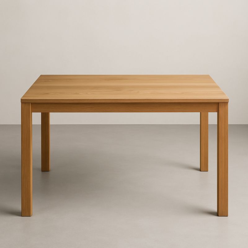 Tavolo da pranzo rettangolare in legno di quercia 200x90x75 cm