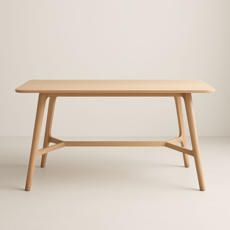 Tavolo da pranzo in legno massello naturale