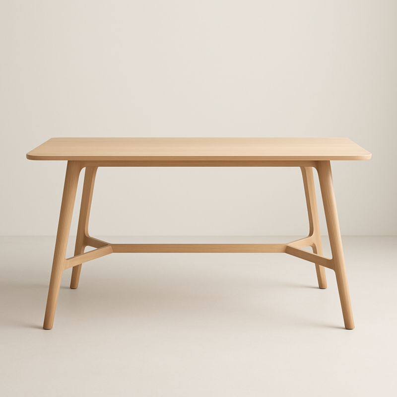 Tavolo da pranzo in legno massello naturale