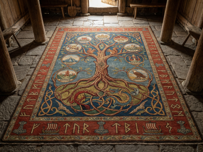 Yggdrasil World Tree Viking Rug