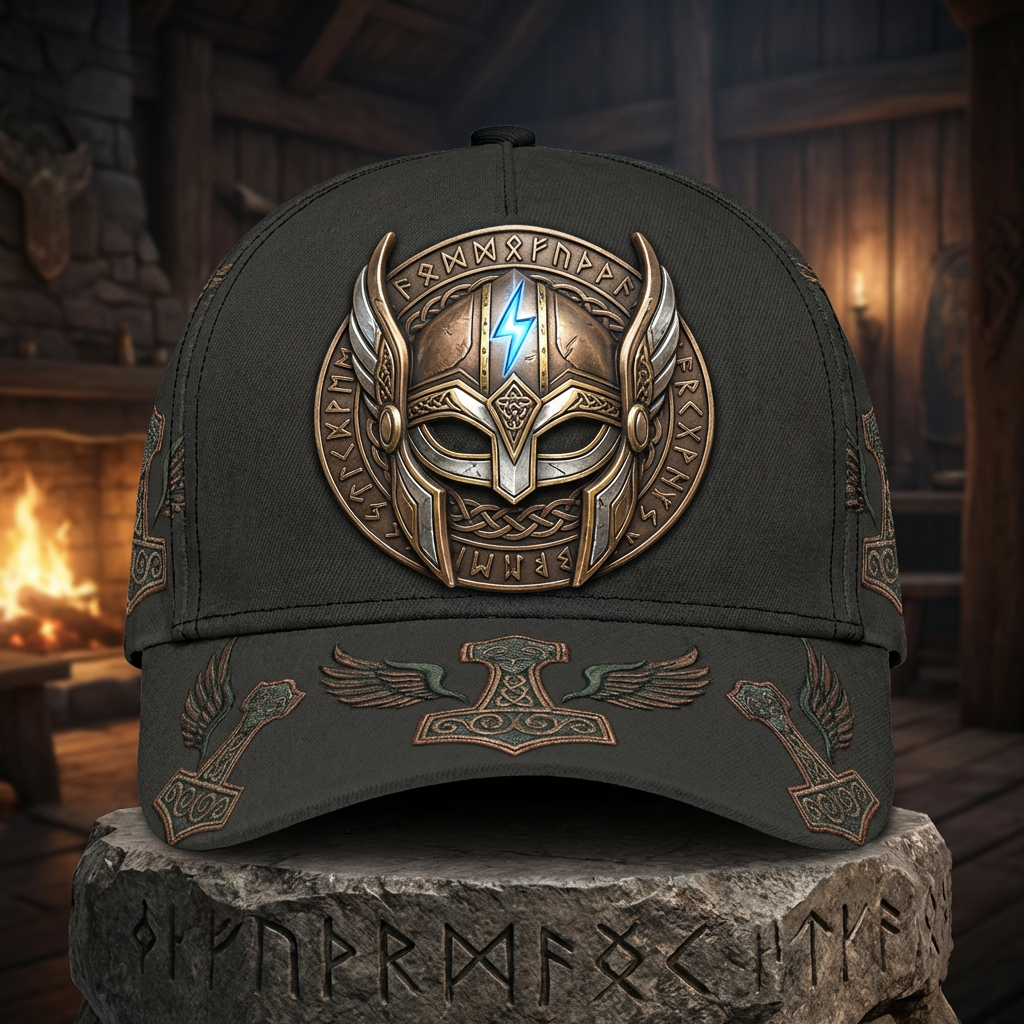 Thor’s Hammer: 3D Embossed Cap
