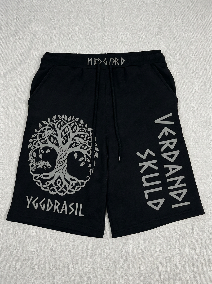 Shadow of Midgard: World Tree Heritage Black Shorts