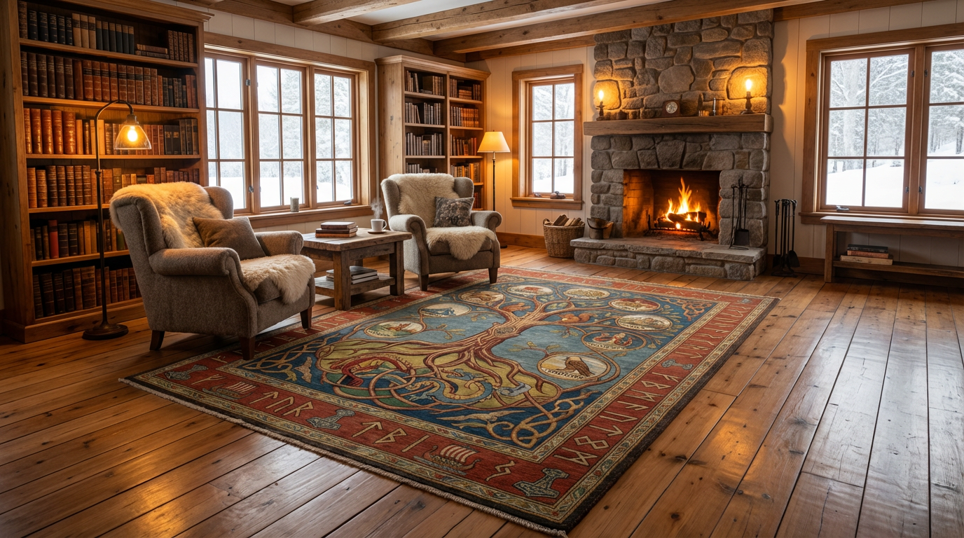 Yggdrasil World Tree Viking Rug