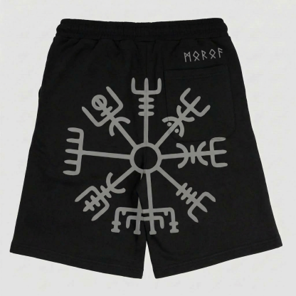 Nordic Legend: Thor’s Hammer Graphic Sweat Shorts
