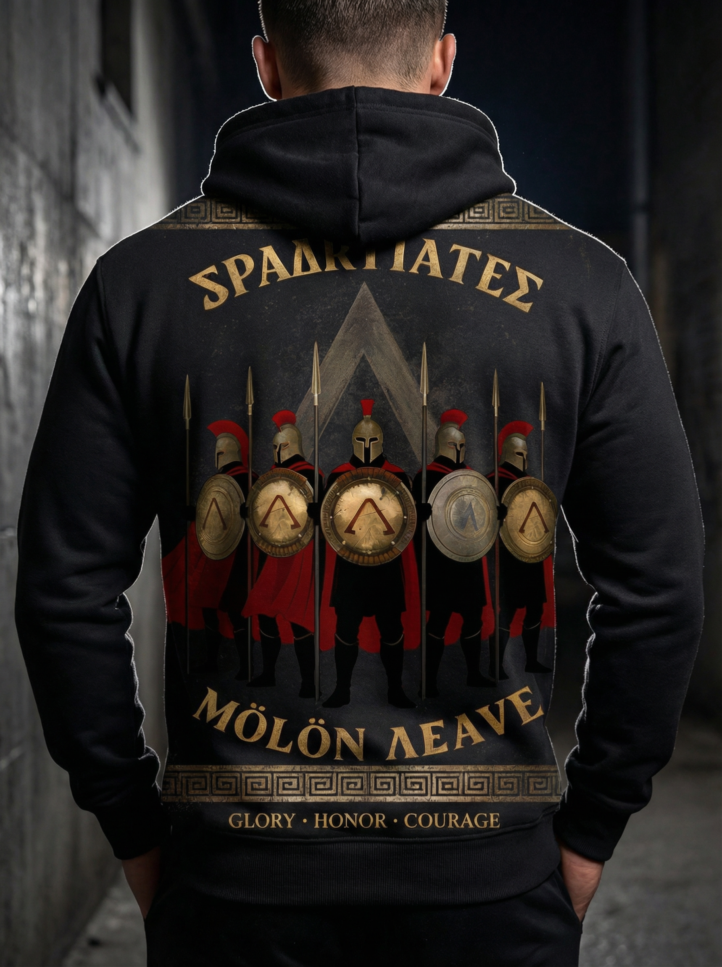 Spartan Legion: "Molon Labe" Heavyweight Hoodie