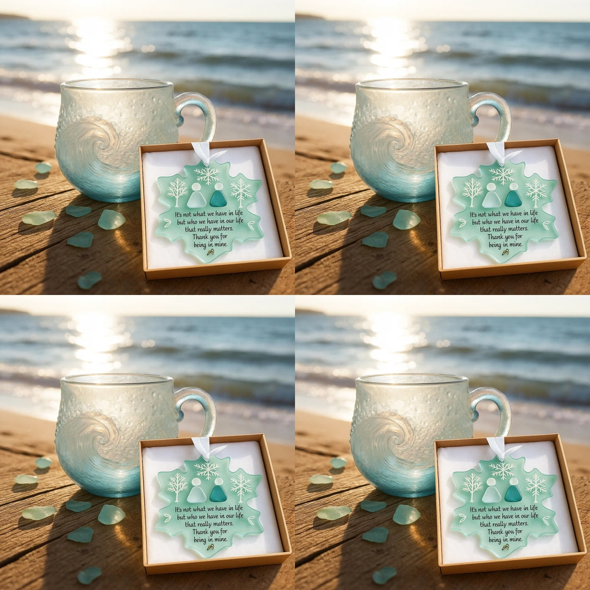 🎄Christmas Best Gifts🔥 Unique Handcrafted Sea Glass Ocean Wave Mug🎁Free Gifts-CYZARIZE