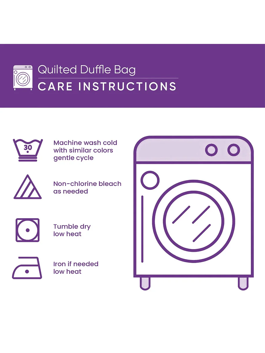 Hippie Van Quilted Duffle Bag