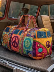 Hippie Van Quilted Duffle Bag