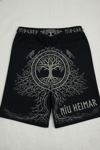 Shadow of Midgard: World Tree Heritage Black Shorts