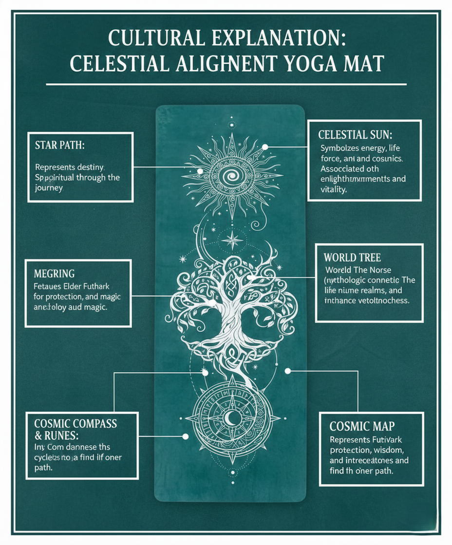 Viking Tree of Life: Professional World Tree Yoga Mat