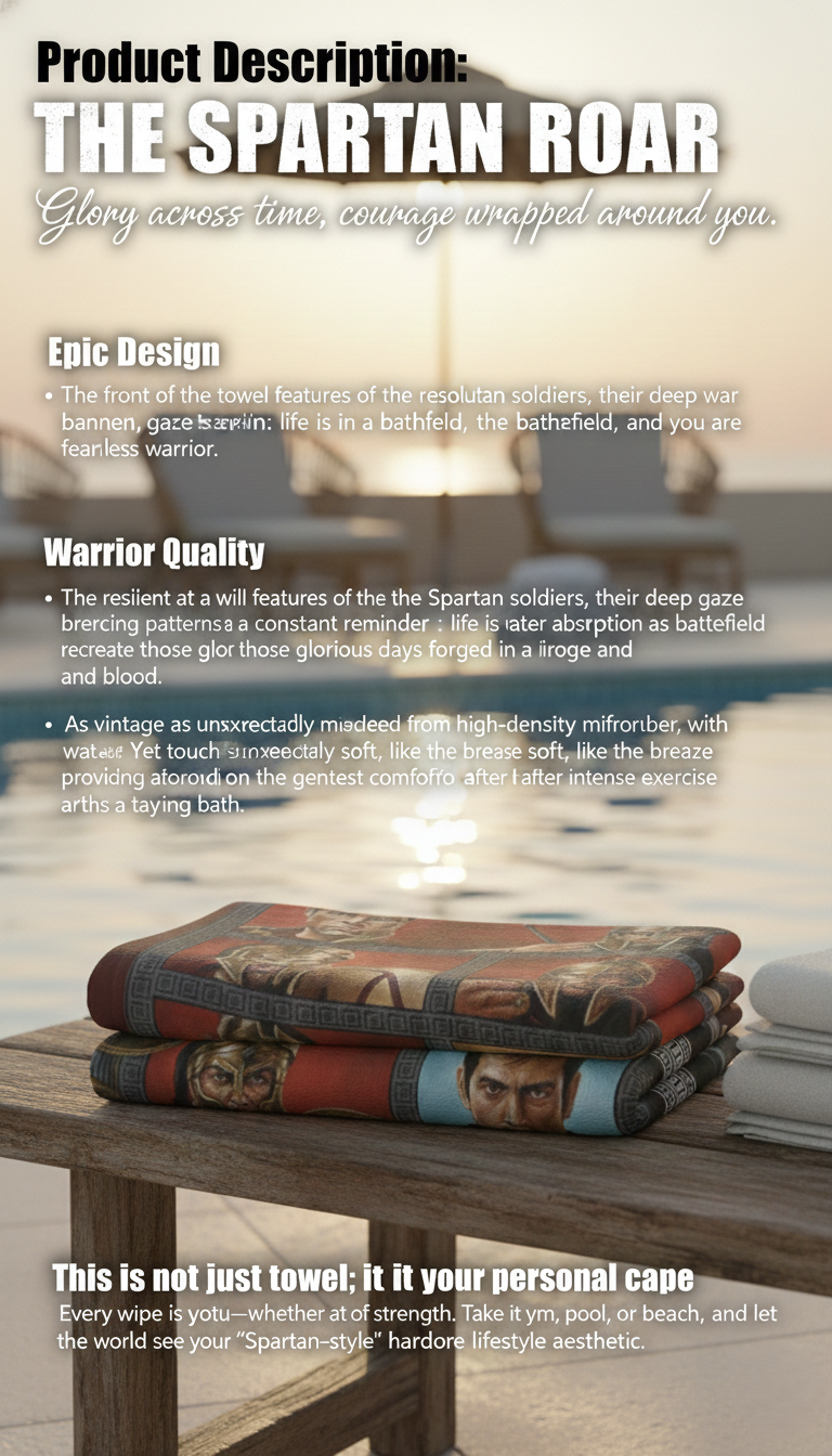 Spartan Valor Bath Towel