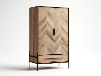 Armario de madera y metal 85x50x180 cm - roble claro/negro - para dormitorio - diseño moderno-Graceoliq