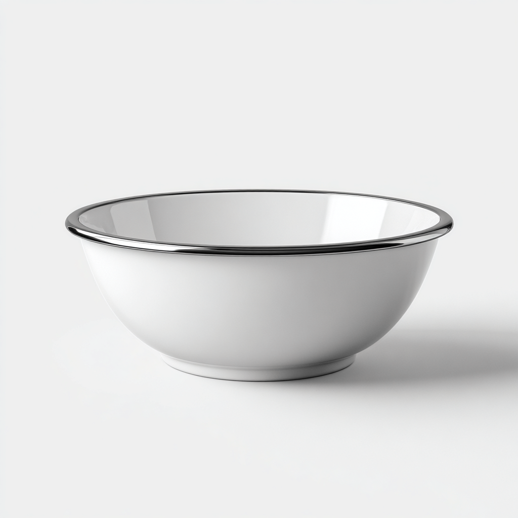 Lavabo rond en céramique - céramique - 40x40x15 cm - blanc - style épuré-Dwellingosa