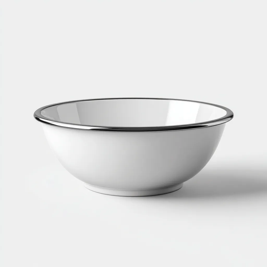 Lavabo rond en céramique - céramique - 40x40x15 cm - blanc - style épuré-Dwellingosa