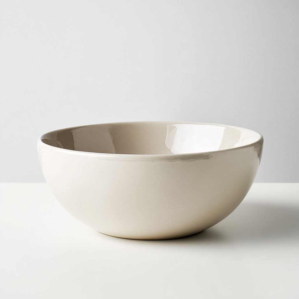 Lavabo rond en céramique - surface brillante - 45x45x16 cm - blanc - design moderne-Dwellingosa