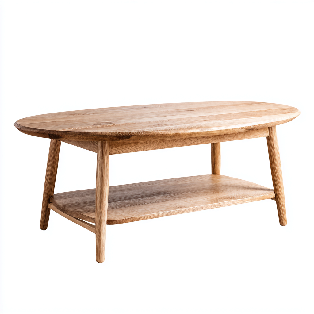 Table basse Bois massif 100x55x45 cm - Marron - Design scandinave-Dwellingosa