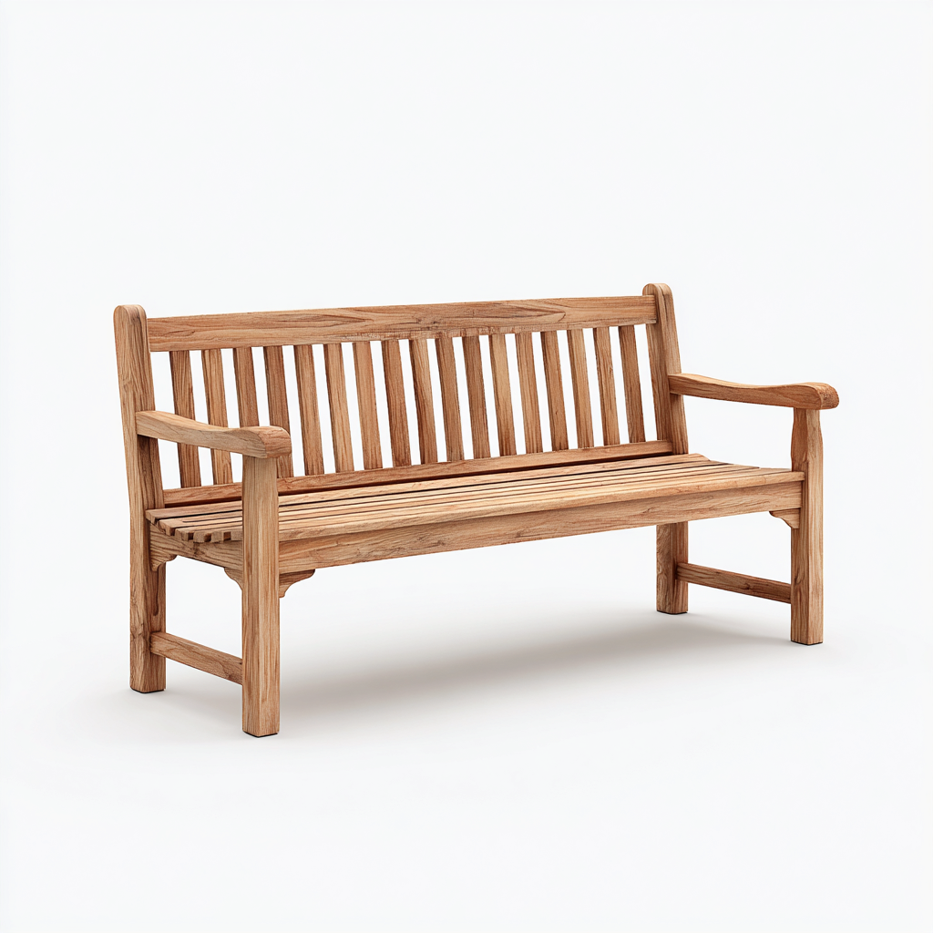 Banc de jardin bois 148x60x90 cm - brun - adapté à l'extérieur - design classique-Dwellingosa