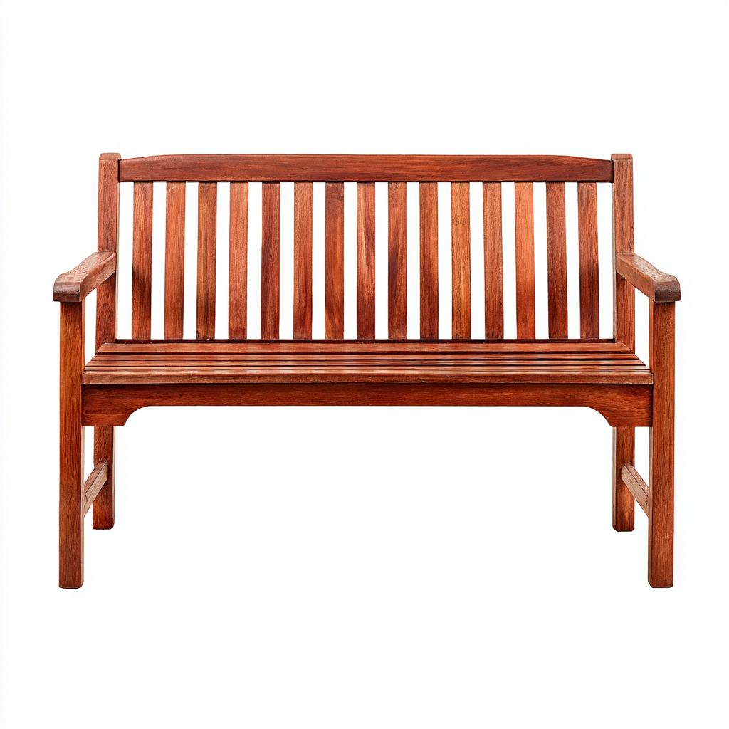 Banc de jardin bois 130x58x88 cm - rouge-bois - adapté à l'extérieur - design classique-Dwellingosa