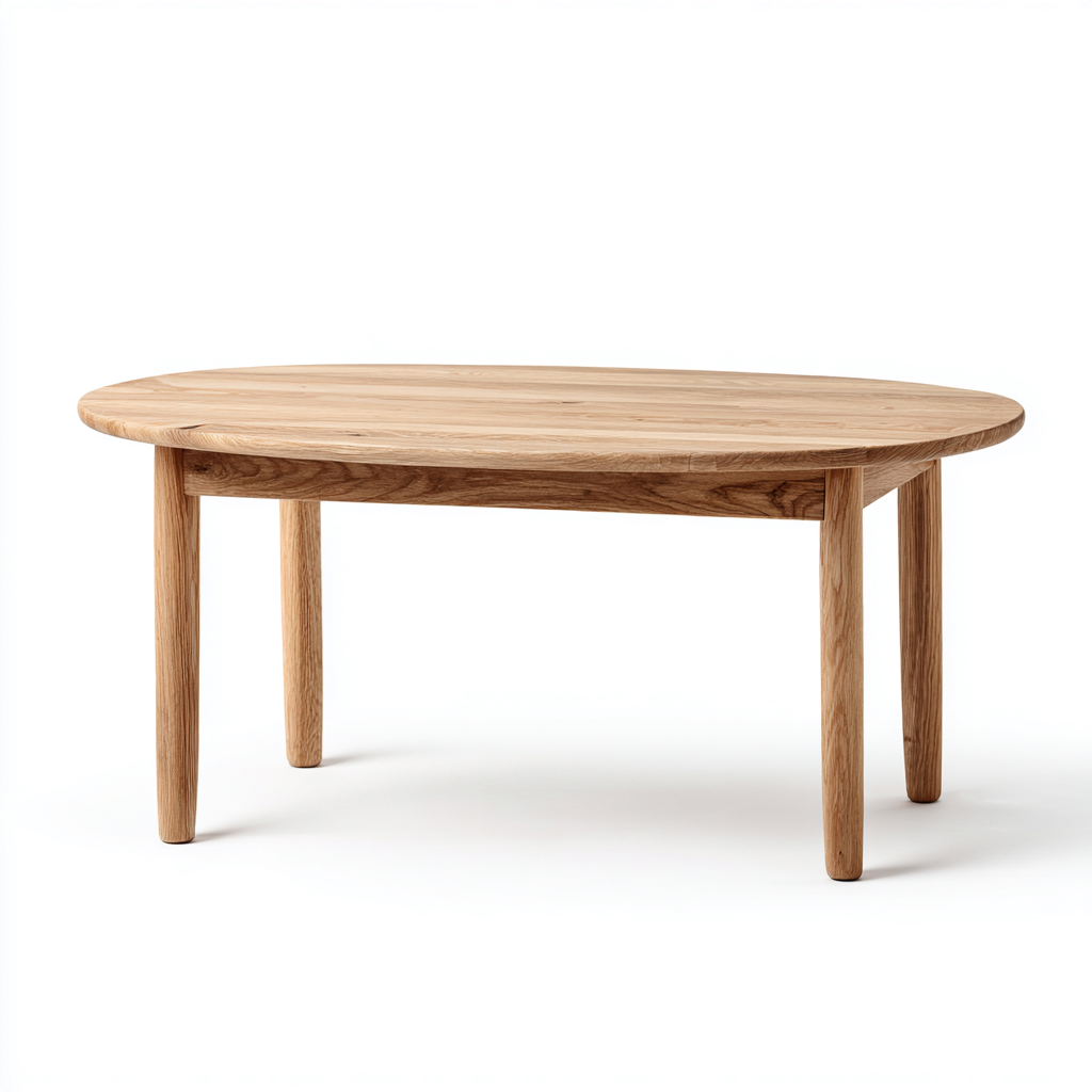 Table basse Bois naturel 118x60x46 cm - Marron - Style minimaliste-Dwellingosa