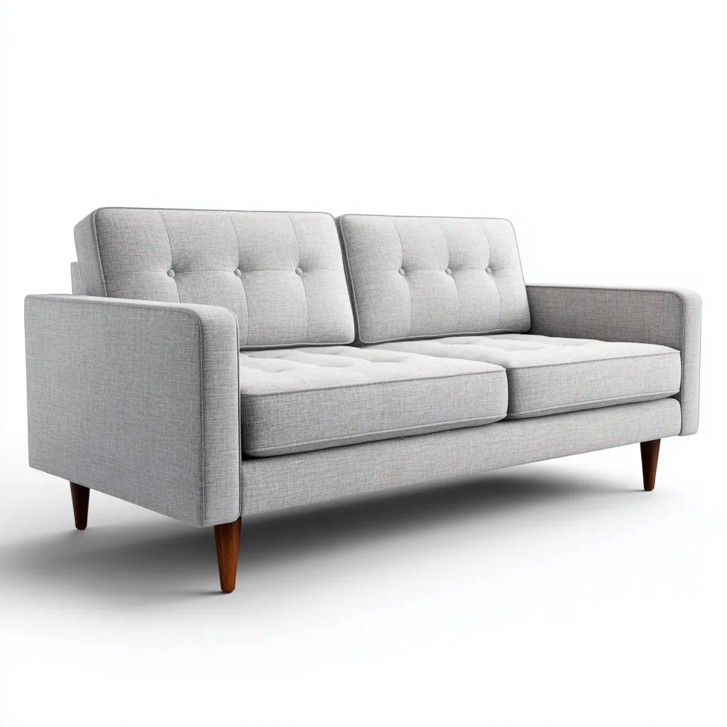 Canapé 2 places tissu 172x86x83 cm - Gris - style minimaliste-Dwellingosa