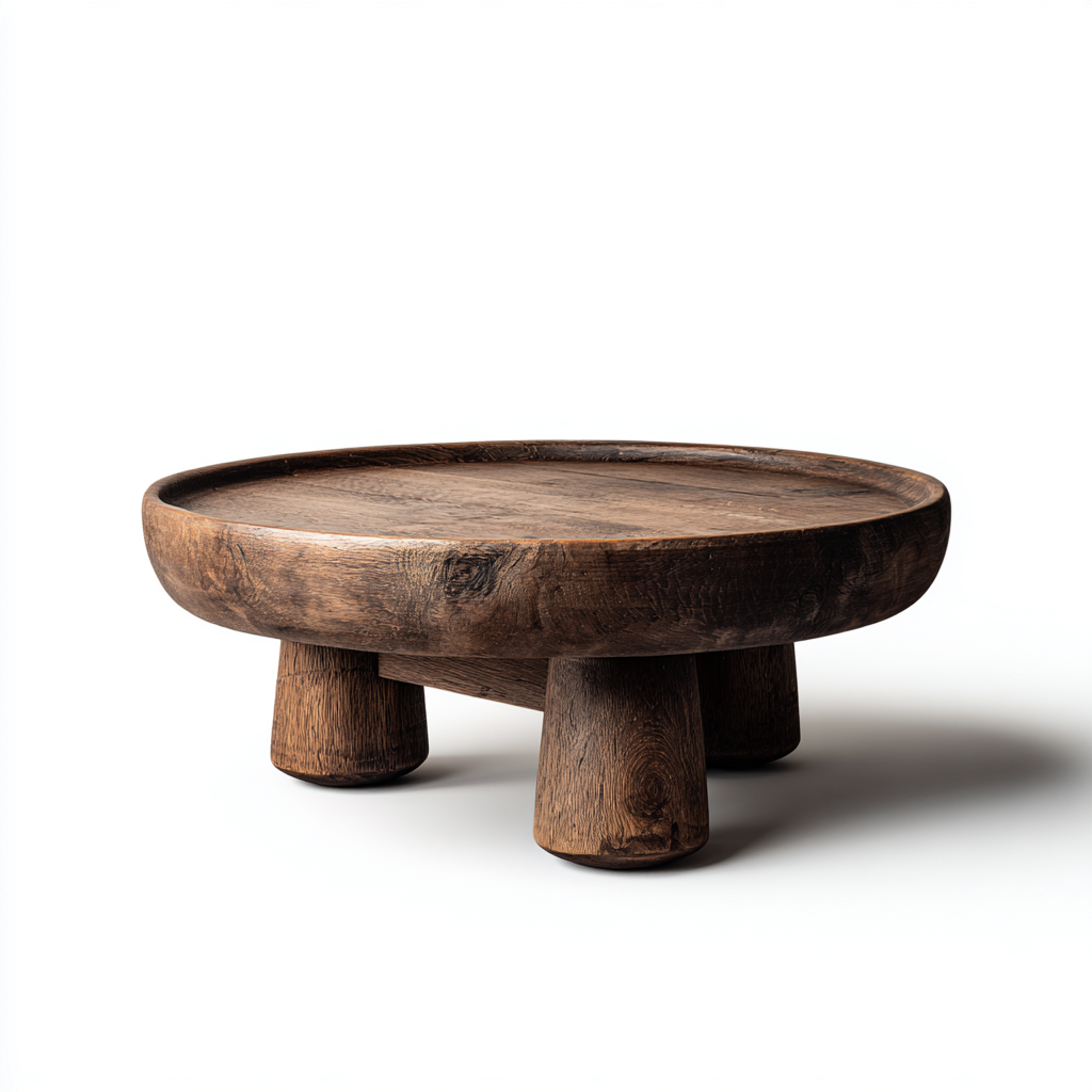Table basse bois massif 70x70x30 cm - marron-Dwellingosa