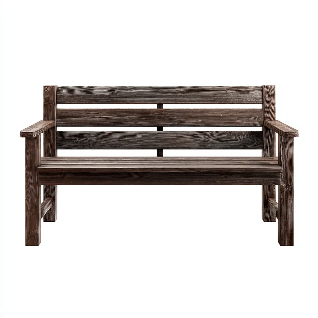 Banc de jardin bois 132x60x87 cm - marron-bois - adapté à l'extérieur - design classique-Dwellingosa