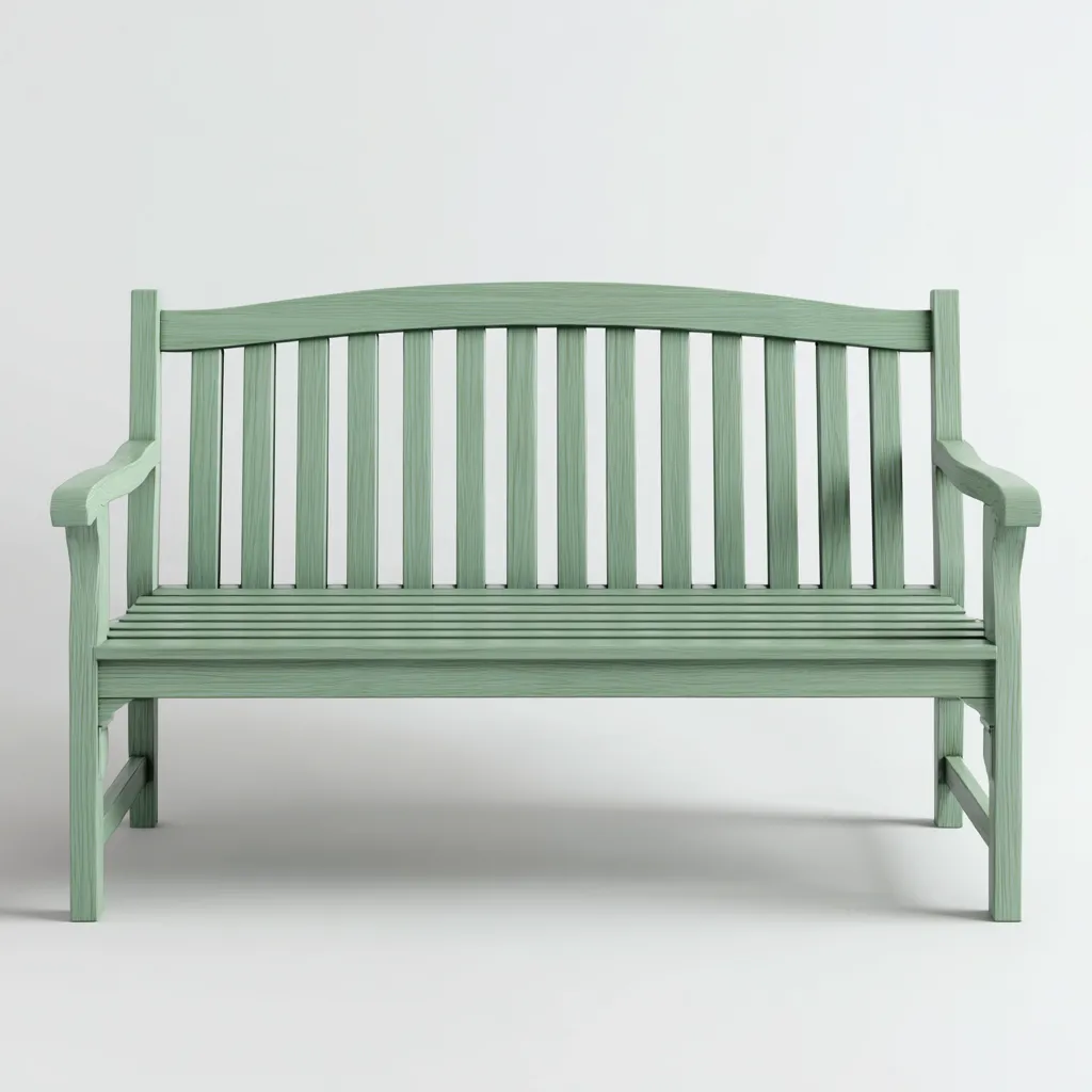 Banc de jardin Bois massif 125x60x90 cm Vert Style classique-Dwellingosa