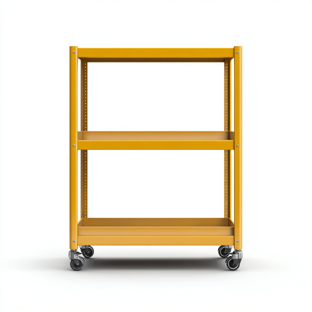 Dessertes et chariots métal 72x40x90 cm - jaune - style industriel-Dwellingosa