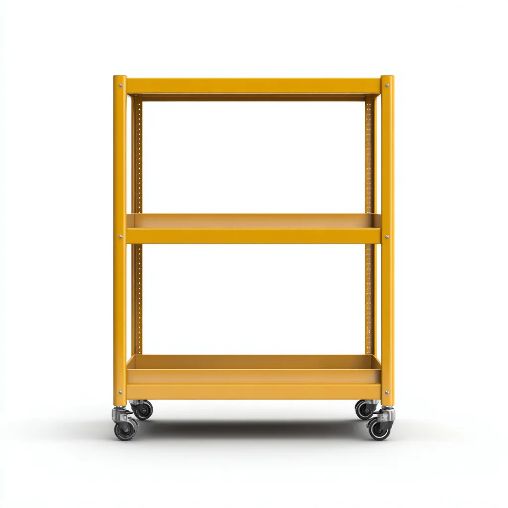 Dessertes et chariots métal 72x40x90 cm - jaune - style industriel-Dwellingosa