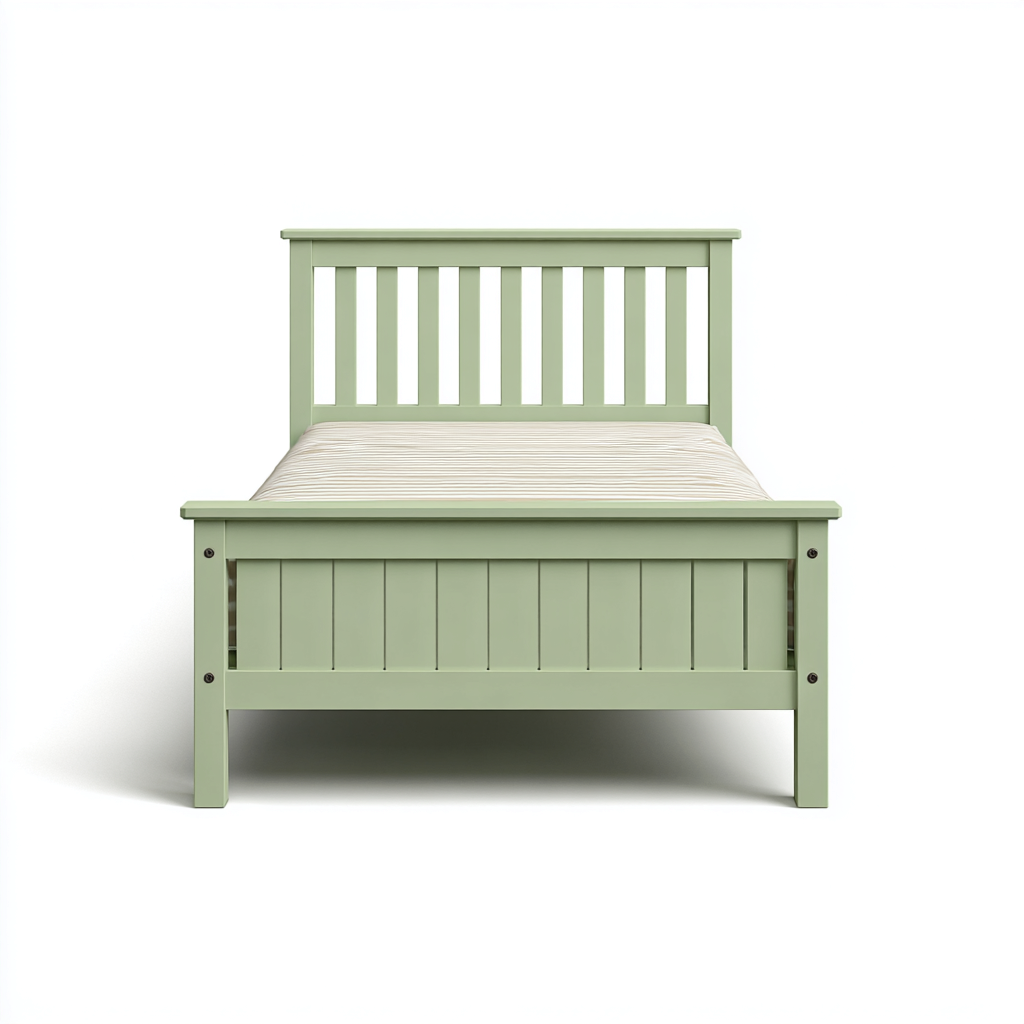 Lit enfant Bois 195x100x90 cm - Vert - Style classique-Dwellingosa