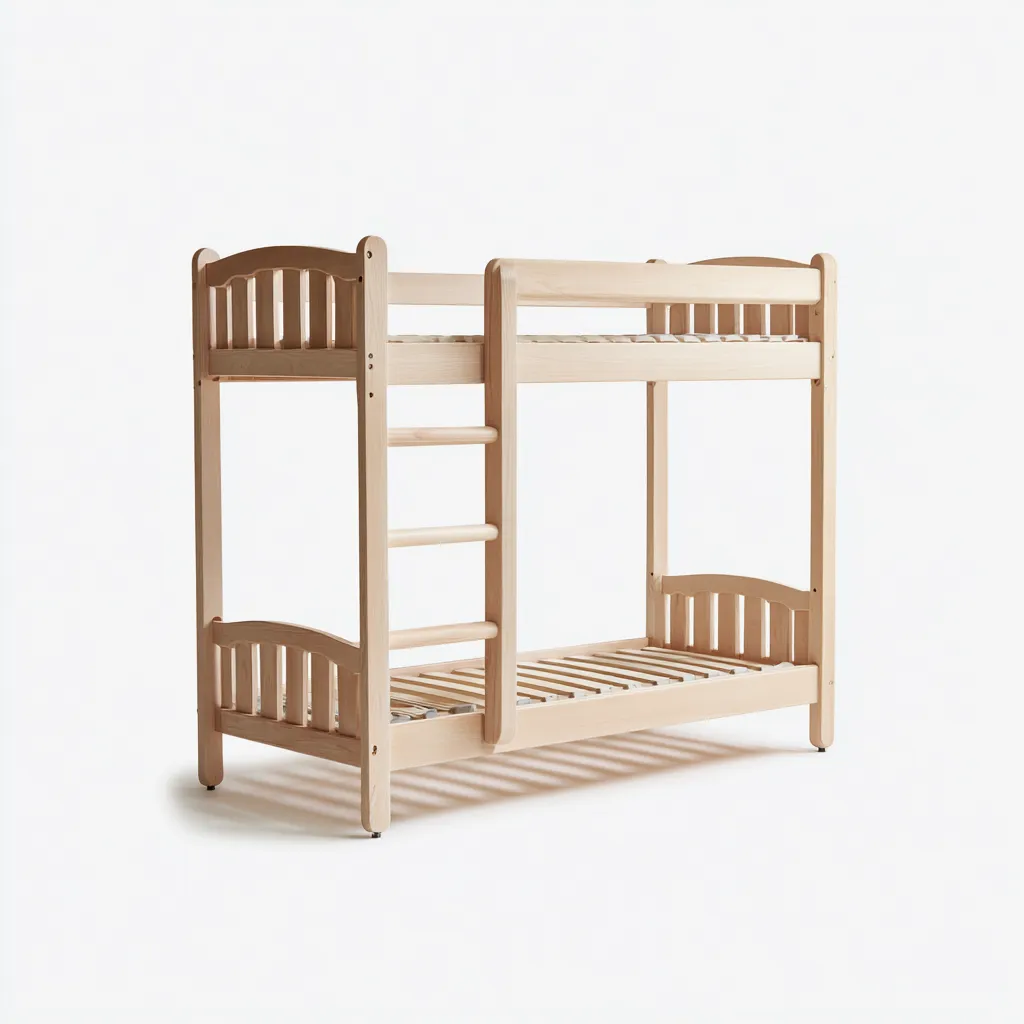 Lits superposés Bois 208x98x155 cm - Beige - Design classique-Dwellingosa