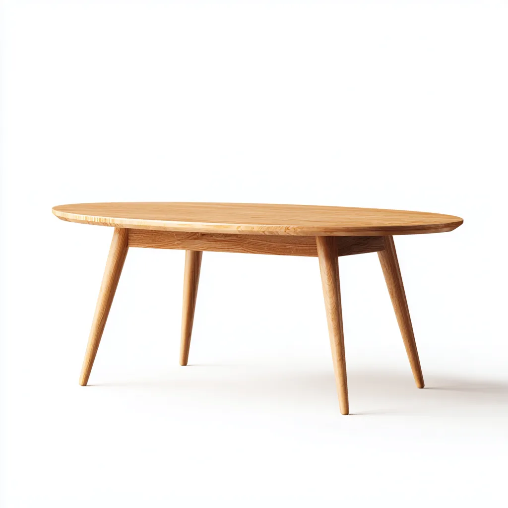 Table basse Bois naturel 115x58x45 cm - Marron - Style épuré-Dwellingosa