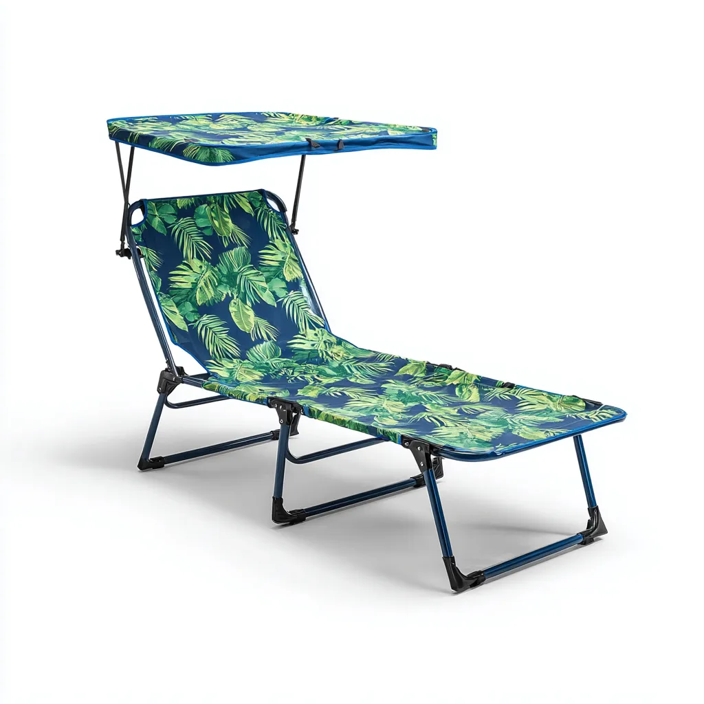 Chaise longue Acier 190x60x95 cm - bleu - design extérieur-Dwellingosa