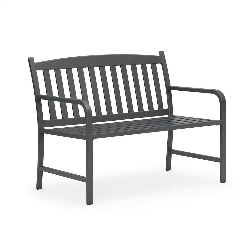 Panchina da esterno in Alluminio Antracite