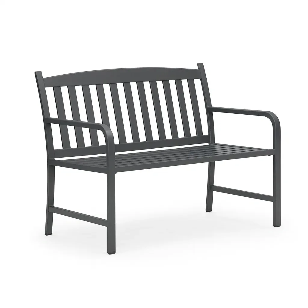 Panchina da esterno in Alluminio Antracite