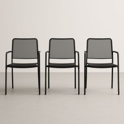 Chaise de repas en aluminium et polyester