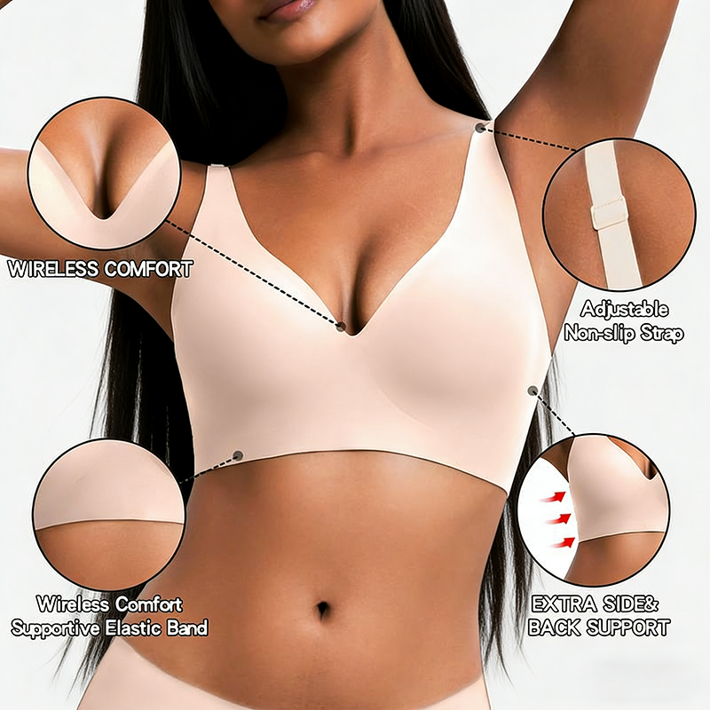 🎉Buy One Get One Free🎁2025 Latest Wireless Womens Comfortable Wireless Bras